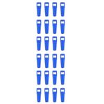 24Pcs Durable Aluminum Bike Tire Valve Caps Blue Ventilated Design for Car