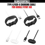 Magnetic Fast Charger Dock Cable For Google Fitbit Air Smartwatch 1m USB-C USB-A