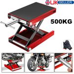 500KG Motorbike Motorcycle Table Bench Workshop Scissor Lift Jack Stand Paddock.
