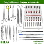 Surgical Implant Oral Surgery Instruments Kit Periosteal Elevators Bone Curettes