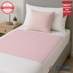 2 x Incontinence Washable Bed Pads With Tucks  85 x 90cm - Reusable (Twin pack)