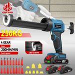 4 Speed For Makita 18V Battery Cordless Caulking Glass Mastic Sealant Glue Gun