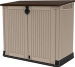 Outdoor Garden Storage Shed, Keter Store-It Out, Beige/Brown, 130 x 74 x 110cm
