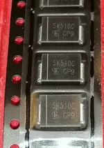 1x SK510C 5A 100V  Schottky Diode. DO-214AB Package