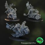 Wheeledfreak Crewmates - Pirate Ork - Grimdark Sci-fi - Space faring Orc bikers