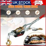 Power Puller Come Along Winch 4 Ton 8818lb Heavy Duty Pull Hoist 2 Hooks