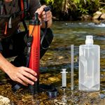 Portable Personal Water Filter Straw Kit Purifier for Outdoor Survival Camping