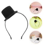 2 PCS Gothic Top Hat Headband Holiday Party 1920s Accessory Theme