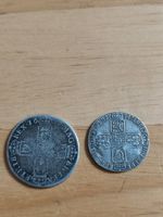 William III Silver Shilling Antique British Coin 1690s – Worn Condition
