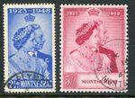 Montserrat 1948 Silver Wedding 2½d & 5s SG 115-116 used (cat. £23)