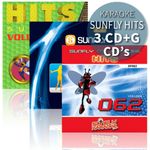 Sunfly Karaoke Hits Triple CDG Set CD+G Discs 45 Chart Hit Tracks Decades Vol 1