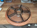 Digsmed Denmark Lazy Susan Serving Tray Teak Vintage 1960s Mid Century Modern