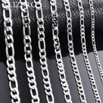 Genuine 925 Sterling Silver Curb Chain Necklace Lobster Clasp 16"-30" Gifts UK