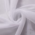 white  Voile Fabric Roll WHOLESALE 150 cm £1.60 m Wedding Event Ceiling Drapes