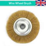 Flat Type Copper Wire Wheel For Bench Grinder Metal Polishing Abrasive 100*16mm
