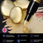 Chrome Mirror Marker Pen Waterproof Paint for Glass Ceramic Rock Plastic 2mm