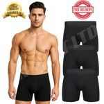 12 PACK 3,6 MENS BLACK BOXER SHORTS BRIEFS COMFORT FIT JERSEY UNDERWEAR PANTS