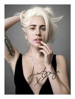 LADY GAGA AUTOGRAPH SIGNEDPOSTER PRINT