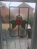 Stained Glass Leaded Hanging Panel