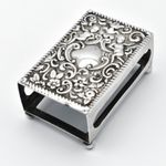 Antique Edwardian Solid Silver Matchbox Cover Cherubs 1904 Chester
