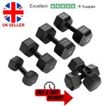 Exersci Hex Dumbbells 2.5kg - 10kg Hand Weights Home Gym Fitness Workout