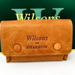 SHARROW Genuine Leather Button Rolling Pouch with P/Slot pipe  tobacco pouch 