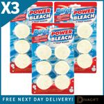 3 x POWER BLEACH TOILET BLOCKS PACK OF 6 DUZZIT CLEANER CLEANING CISTERN TABLETS