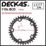 DECKAS 36-52T 110BCD Chainring For 7-12S Narrow Wide Road Bike Single Chain Ring