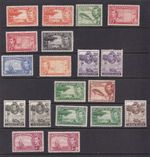 Cayman Islands Stamps 1938-1948 Set SG115/126;122b;124a;125a Hinged Mint CV £232