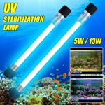 5W/13W Aquarium Fish Tank Pond UV Steriliser Light Water Clean Lamp Submersible