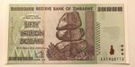 Zimbabwe Banknote. 1 x 50 Trillion Dollar Note. Unc. Dated 2008. AA Prefix. 