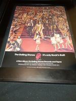 Rolling Stones It's Only Rock N Roll Rare Original Promo Poster Ad Framed!