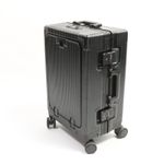 Hard Shell Carry On Suitcase 20" Aluminium Frame Laptop Compartment Cup Holder B