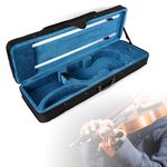 Advanced 4/4 Violin Case Strong Light Hard Shell Blue Violin Case with Straps