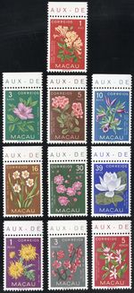 Macao Stamps # 372-81 MNH XF Flowers Scott Value $68.00