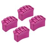 4Pcs Rubber Steep Ladder Accessories Non-Slip Feet Mat Thicken Pad Cover Red