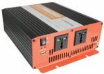 Soft Start Modified Sine Wave Twin Power Inverter 12Vdc - 1500W Built in USB 