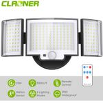 LED Floodlight PIR Motion Sensor Security Outdoor Garden Flood Light w/ Remote