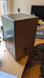 Tycoon Cajon, Black With Wood Front Panel. Excellent Condition
