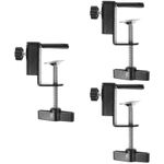 3Pcs Multi Use Universal Table Clamp Reusable Desk Mount Clamp Black