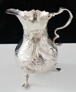 Antique Sterling Silver Cream Jug, Samuel Meriton I, London 1747