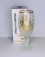 Stella Artois Unfiltered Frosted Chalice Glass 330ml Brand New Boxed 33cl