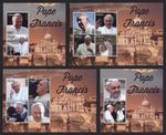 Liberia 2014 - Pope Francis - Pope Francis - No. 6401-08 + Block 664 + 665 ⁑