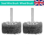 Steel Wire Wheel Brush 1/4" Shank Dremel Rotary Tool for Mini Drill Dremel Metal