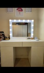 Dressing table from NEXT plus mirror with lights