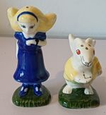 Alice in Wonderland Ceramic Salt and Pepper Pots