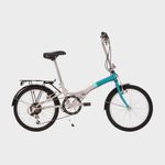 Compass Northern Folding Bike 20” wheels White and blue RRP £169