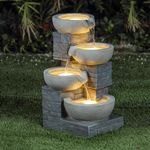 Charles Bentley Rhine Cascading Water Feature - Mains Powered