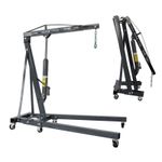 SwitZer Engine Crane 2 Ton Tonne Folding Stand Hoist lift Jack Hydraulic Grey 