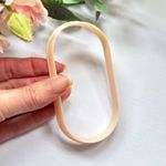 Oval Clay Cutter. Large Shape Polymer Clay Cutting Tool. Coaster. Trinket Dish.